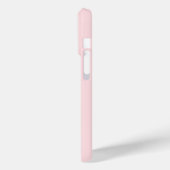 Rosa Flamingo mit tropischen Blumen Case-Mate iPhone Hülle (Rückseite / Links)