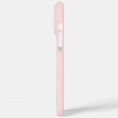 Rosa Flamingo mit tropischen Blumen Case-Mate iPhone Hülle (Rückseite / Links)
