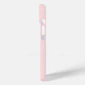 Rosa Flamingo mit tropischen Blumen Case-Mate iPhone Hülle (Rückseite / Links)