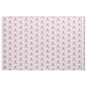 Rosa Flamingo mit tropischen Früchten Muster Stoff (Yard (91,4 cm))