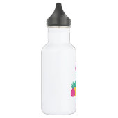 Rosa Flamingo mit Watermelon und Ananas Edelstahlflasche (Links)