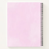 Rosa Flamingo mit Watermelon und Ananas Notizblock (Rückseite)