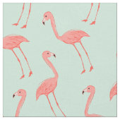 Rosa Flamingo-modisches und tropisches Muster Stoff (Nahaufnahme)