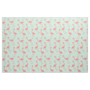 Rosa Flamingo-modisches und tropisches Muster Stoff