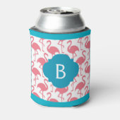Rosa Flamingo Monogram Can Dosenkühler (Kanne Rückseite)