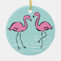 Rosa Flamingo-Monogramm