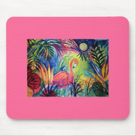 Rosa Flamingo Mousepad