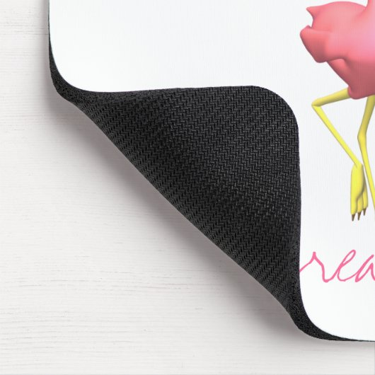 Rosa Flamingo Mousepad (Ecke)