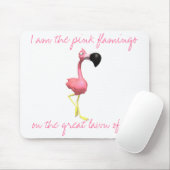 Rosa Flamingo Mousepad (Mit Mouse)