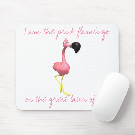 Rosa Flamingo Mousepad (Mit Mouse)