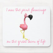 Rosa Flamingo Mousepad (Vorne)