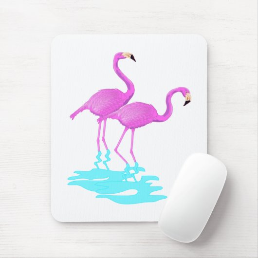 Rosa Flamingo Mousepad (Mit Mouse)