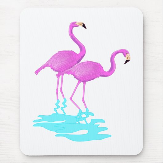 Rosa Flamingo Mousepad (Vorne)