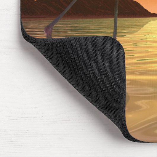 Rosa Flamingo Mousepad Floridas (Ecke)