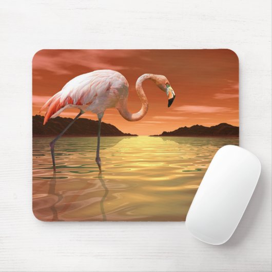 Rosa Flamingo Mousepad Floridas (Mit Mouse)