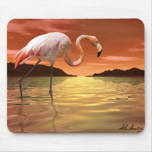 Rosa Flamingo Mousepad Floridas