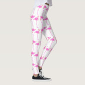 rosa Flamingo-Muster 2 Leggings (Rechts)