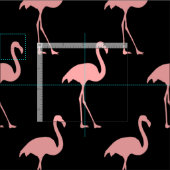 rosa Flamingo-Muster aus Spinnstoff Stoff (Kachel)