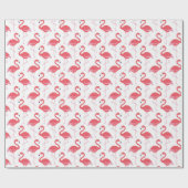 Rosa Flamingo Muster Beach Packpapier (Flach)