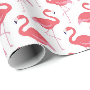 Rosa Flamingo Muster Beach Packpapier
