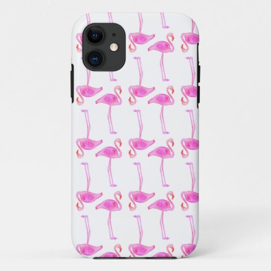 Rosa Flamingo-Muster Case-Mate iPhone Hülle (Rückseite)