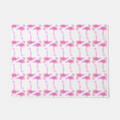 Rosa Flamingo-Muster Fußmatte (Vorderseite)