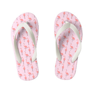 Rosa Flamingo-Muster Kinderbadesandalen