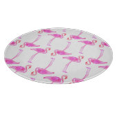 Rosa Flamingo-Muster Schneidebrett (Ecke)