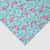 Rosa Flamingo-Muster Seidenpapier (Ausschnitt)