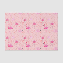 Rosa Flamingo-Muster-Seidenpapier Seidenpapier