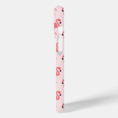 Rosa Flamingo Muster Tropischer Vogel Case-Mate iPhone Hülle (Rückseite / Links)