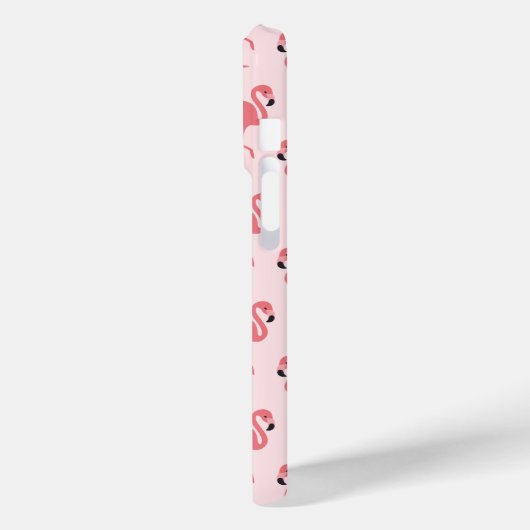 Rosa Flamingo Muster Tropischer Vogel Case-Mate iPhone Hülle (Rückseite / Links)