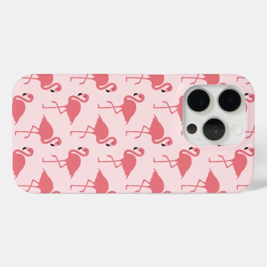 Rosa Flamingo Muster Tropischer Vogel Case-Mate iPhone Hülle (Rückseite (Horizontal))