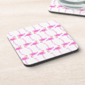 Rosa Flamingo-Muster Untersetzer (Linke Seite)
