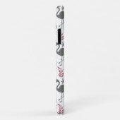 Rosa Flamingo nahtlose Muster Blume, Blätter Case-Mate iPhone Hülle (Hinten/Rechts)