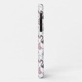 Rosa Flamingo nahtlose Muster Blume, Blätter Case-Mate iPhone Hülle (Hinten/Links)