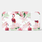 Rosa Flamingo: Nahtloses Muster Elegance Case-Mate iPhone Hülle (Rückseite (Horizontal))