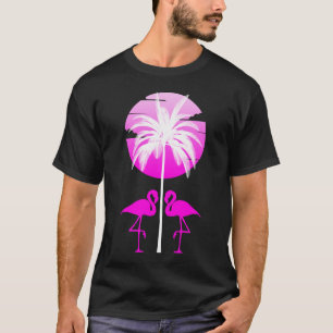 Rosa Flamingo Natur T-Shirt