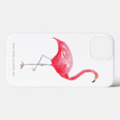 Rosa Flamingo Niedlicher Regenwald Case-Mate iPhone Hülle (Rückseite (Horizontal))