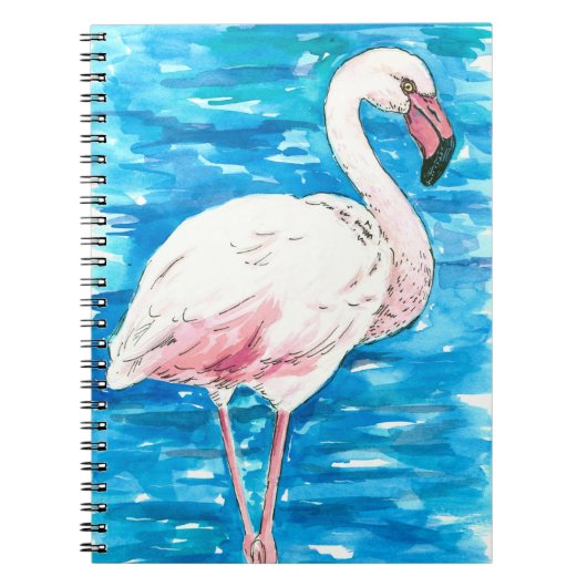 Rosa Flamingo Notizblock (Vorderseite)