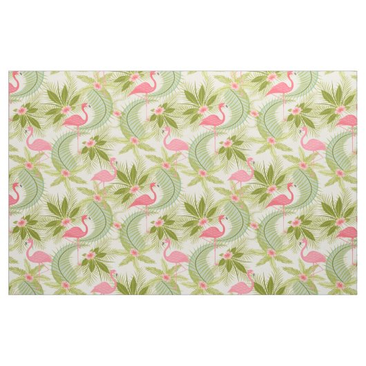 Rosa Flamingo-Paradies Stoff (Fat Quarter (45,7 x 55,9 cm))