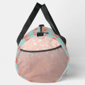 Rosa Flamingo-Paradies-Wasserfarbenmuster Duffle Bag (Rechts)