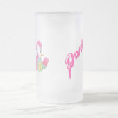 Rosa Flamingo Party Mattierte Tasse (Mittel)