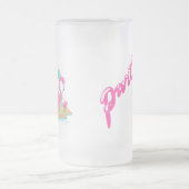 Rosa Flamingo Party Mattierte Tasse (Mittel)