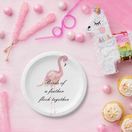 Rosa Flamingo-Party-Papier-Teller Pappteller (Party)
