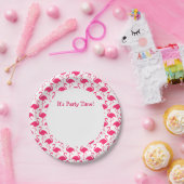 Rosa Flamingo-Party-Teller Pappteller (Party)