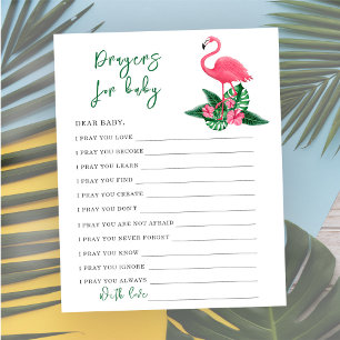Rosa Flamingo - Partyspiel Gebete für Baby