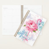 Rosa Flamingo Personalisiertes Design Planer (Anzeige)