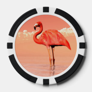 Rosa Flamingo Pokerchips