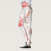 Rosa Flamingo, ponisches Aquarellmuster. Leggings (Links)